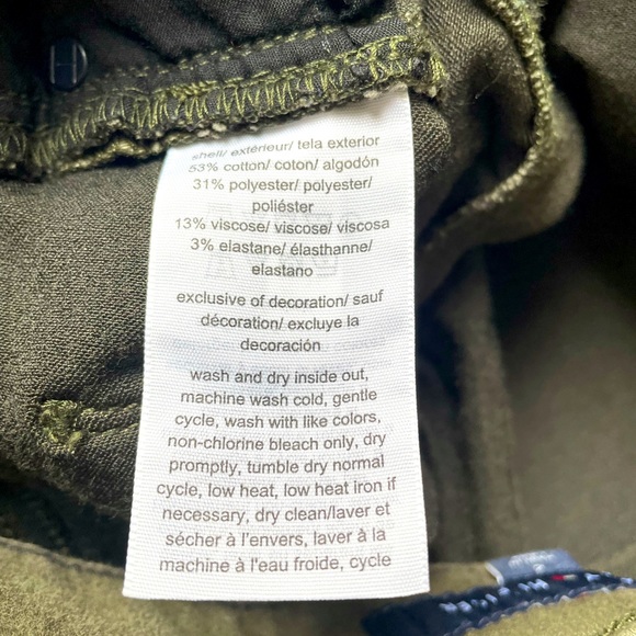 TOMMY HILFIGER - OLIVE GRAMERCY ANKLE PANT SIZE 2 - Picture 6 of 6